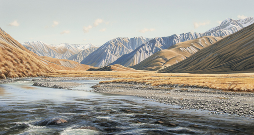 Headwaters of the Wairau River from below Island Saddle Hut